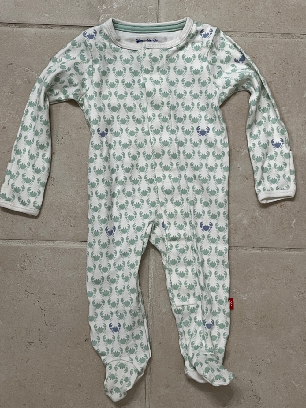 Magnetic Me Crab footed onesie
